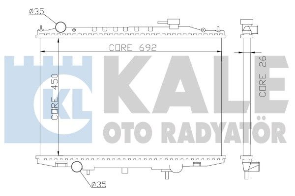 KALE OTO RADYATÖR Радиатор, охлаждение двигателя 362900